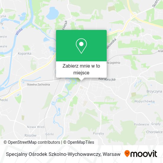 Mapa Specjalny Ośrodek Szkolno-Wychowawczy