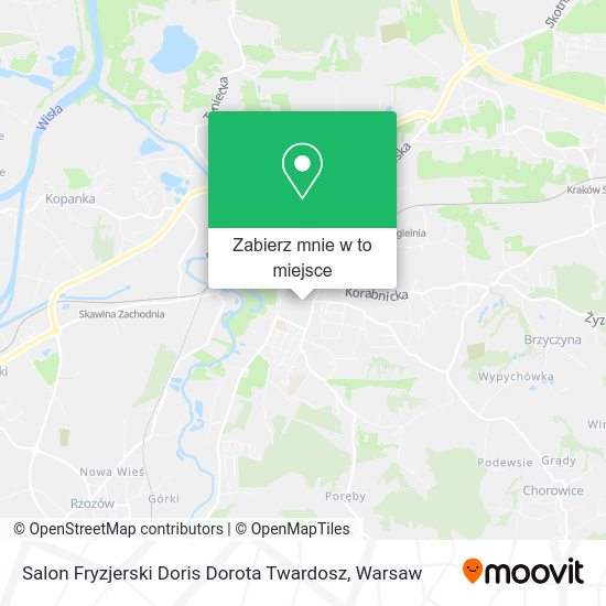 Mapa Salon Fryzjerski Doris Dorota Twardosz