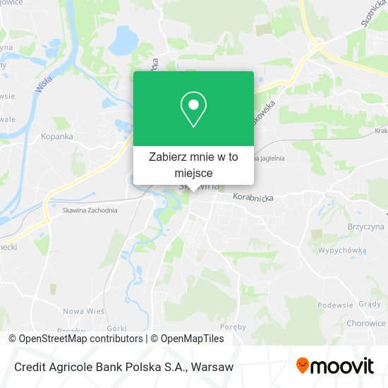 Mapa Credit Agricole Bank Polska S.A.