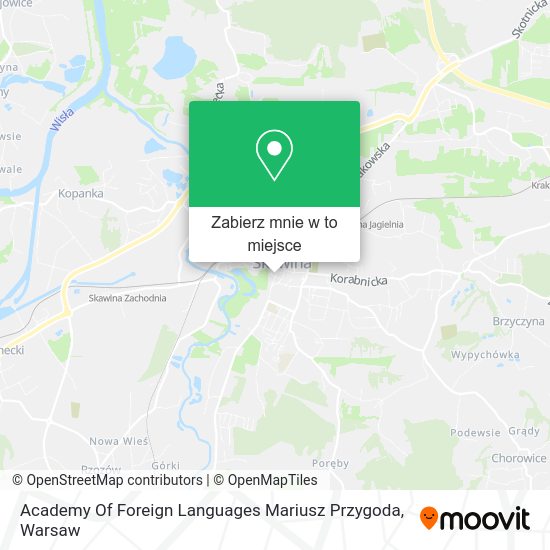 Mapa Academy Of Foreign Languages Mariusz Przygoda