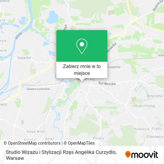 Mapa Studio Wizażu i Stylizacji Rzęs Angelika Curzydło