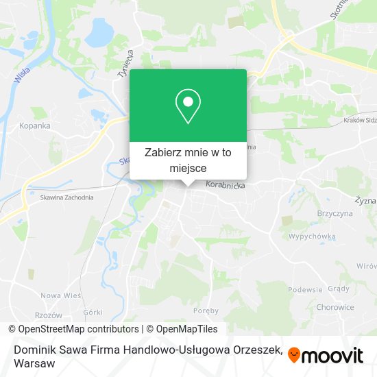 Mapa Dominik Sawa Firma Handlowo-Usługowa Orzeszek