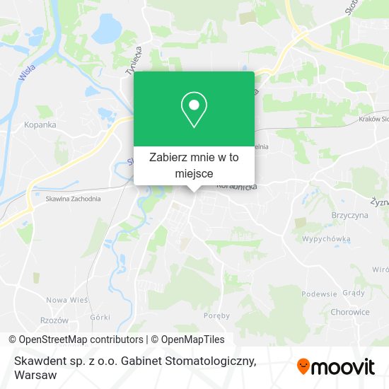 Mapa Skawdent sp. z o.o. Gabinet Stomatologiczny