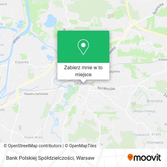 Mapa Bank Polskiej Spółdzielczości