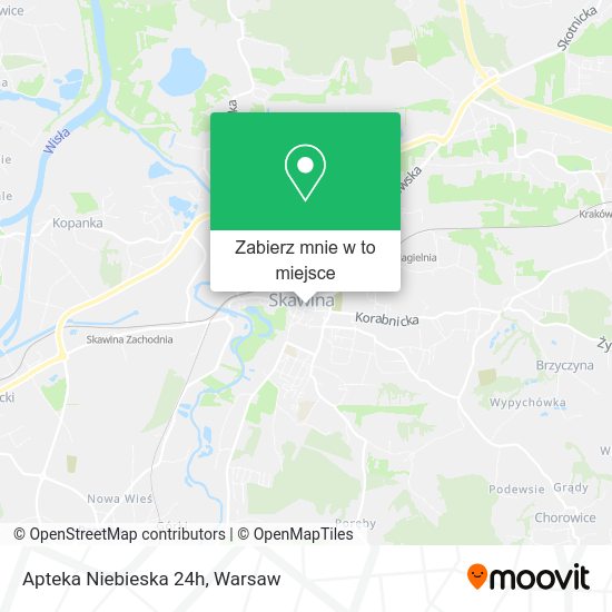 Mapa Apteka Niebieska 24h