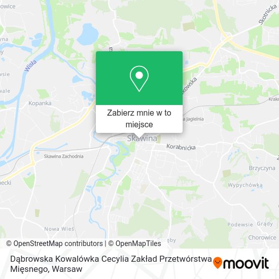 Mapa Dąbrowska Kowalówka Cecylia Zakład Przetwórstwa Mięsnego