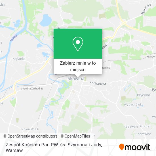 Mapa Zespół Kościoła Par. PW. śś. Szymona i Judy