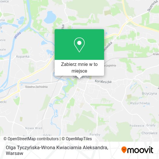 Mapa Olga Tyczyńska-Wrona Kwiaciarnia Aleksandra