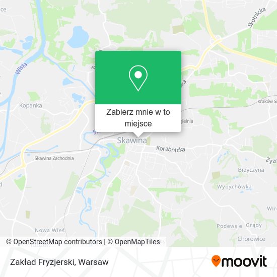 Mapa Zakład Fryzjerski