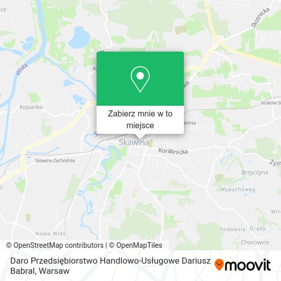 Mapa Daro Przedsiębiorstwo Handlowo-Usługowe Dariusz Babral