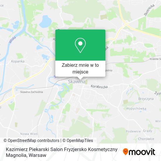 Mapa Kazimierz Piekarski Salon Fryzjersko Kosmetyczny Magnolia