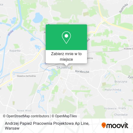 Mapa Andrzej Papież Pracownia Projektowa Ap Line