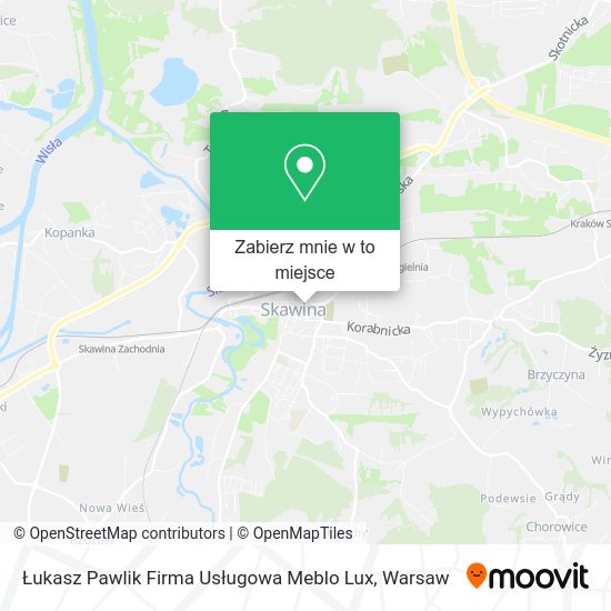 Mapa Łukasz Pawlik Firma Usługowa Meblo Lux