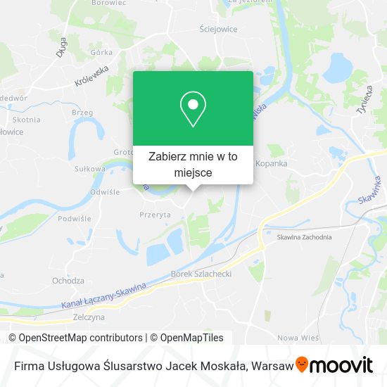 Mapa Firma Usługowa Ślusarstwo Jacek Moskała