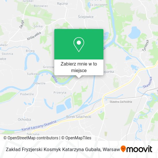 Mapa Zakład Fryzjerski Kosmyk Katarzyna Gubała