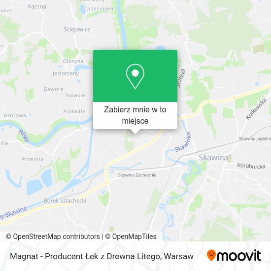 Mapa Magnat - Producent Łek z Drewna Litego