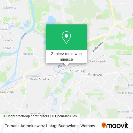 Mapa Tomasz Antonkiewicz Usługi Budowlane