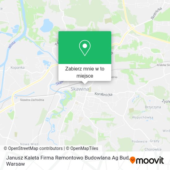 Mapa Janusz Kaleta Firma Remontowo Budowlana Ag Bud