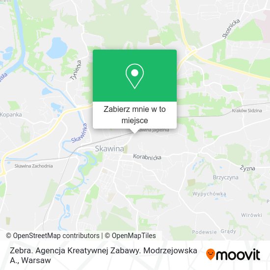 Mapa Zebra. Agencja Kreatywnej Zabawy. Modrzejowska A.