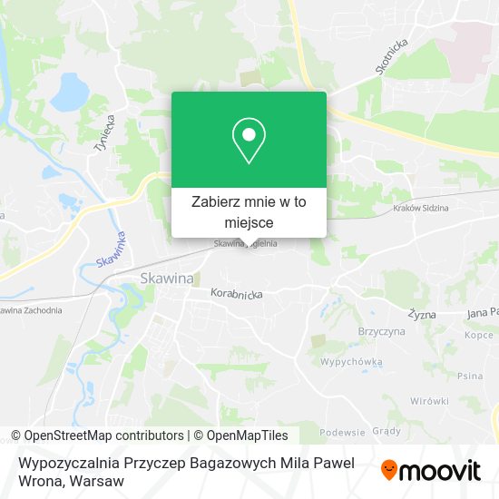 Mapa Wypozyczalnia Przyczep Bagazowych Mila Pawel Wrona