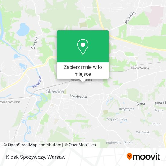 Mapa Kiosk Spożywczy