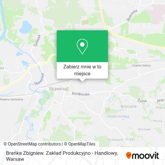 Mapa Brańka Zbigniew. Zakład Produkcyjno - Handlowy