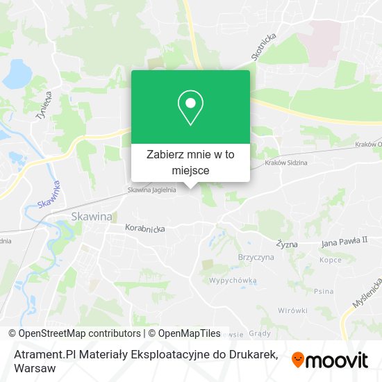 Mapa Atrament.Pl Materiały Eksploatacyjne do Drukarek