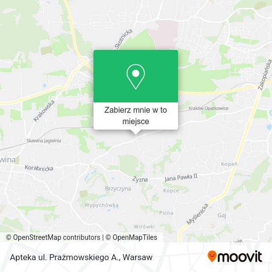 Mapa Apteka ul. Prażmowskiego A.