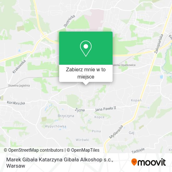 Mapa Marek Gibała Katarzyna Gibała Alkoshop s.c.