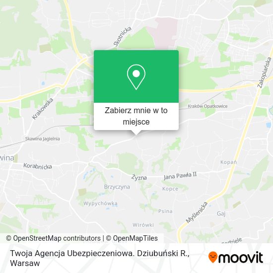 Mapa Twoja Agencja Ubezpieczeniowa. Dziubuński R.