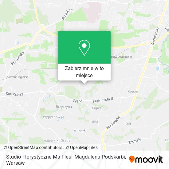 Mapa Studio Florystyczne Ma Fleur Magdalena Podskarbi