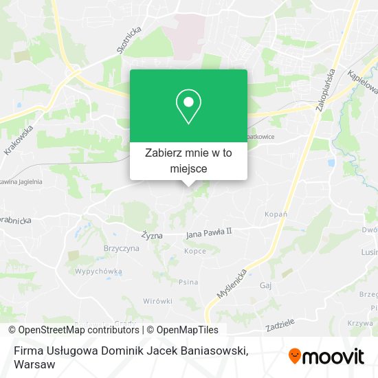 Mapa Firma Usługowa Dominik Jacek Baniasowski