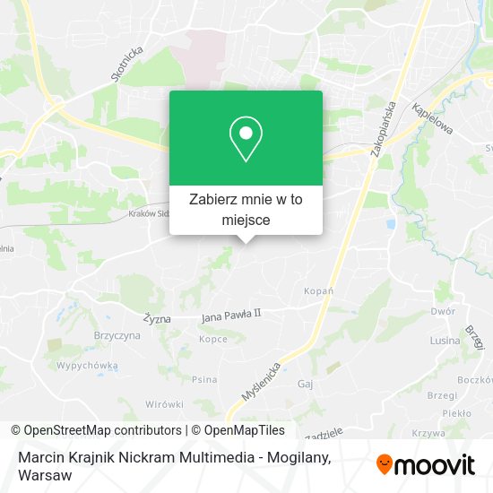 Mapa Marcin Krajnik Nickram Multimedia - Mogilany
