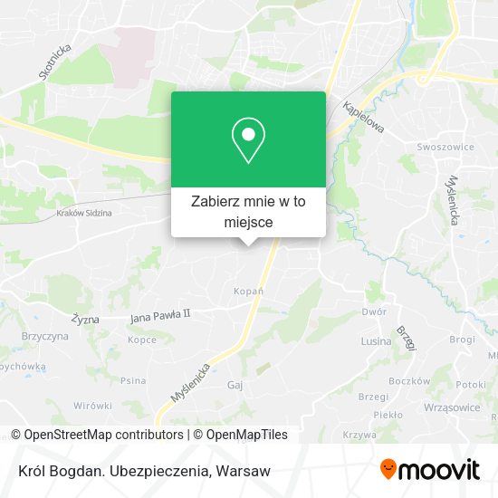 Mapa Król Bogdan. Ubezpieczenia