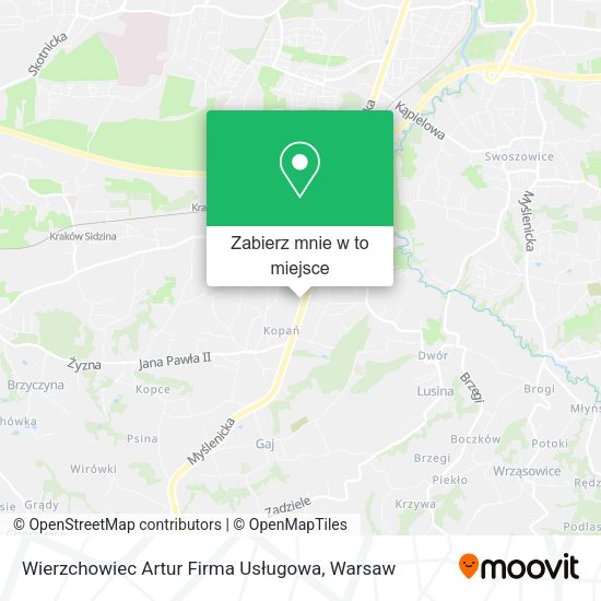 Mapa Wierzchowiec Artur Firma Usługowa