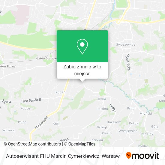 Mapa Autoserwisant FHU Marcin Cymerkiewicz