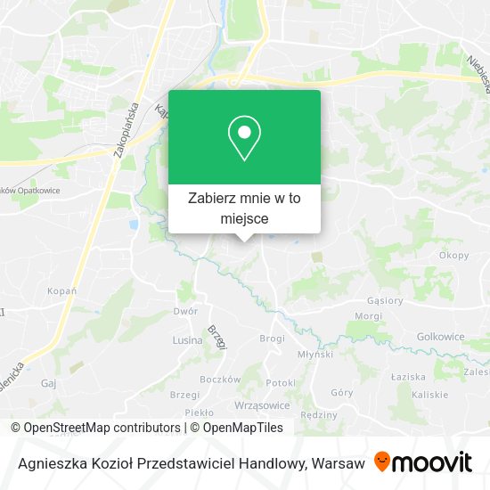 Mapa Agnieszka Kozioł Przedstawiciel Handlowy