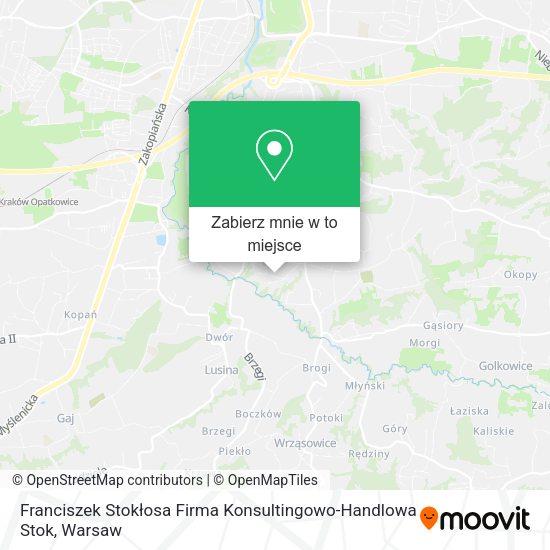 Mapa Franciszek Stokłosa Firma Konsultingowo-Handlowa Stok