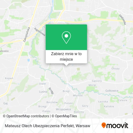 Mapa Mateusz Olech Ubezpieczenia Perfekt