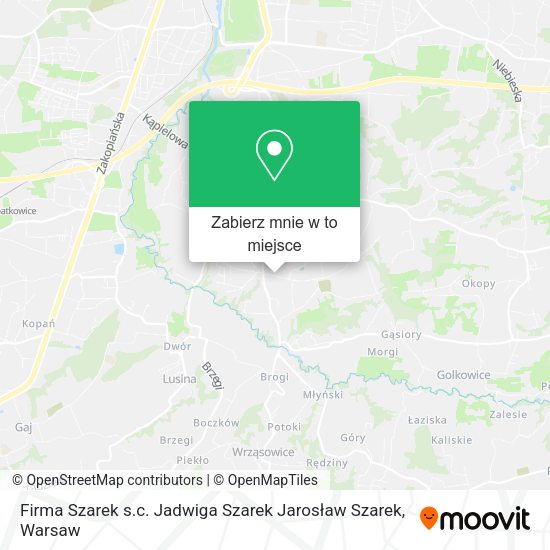Mapa Firma Szarek s.c. Jadwiga Szarek Jarosław Szarek