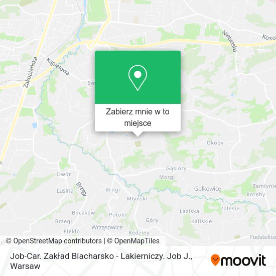 Mapa Job-Car. Zakład Blacharsko - Lakierniczy. Job J.