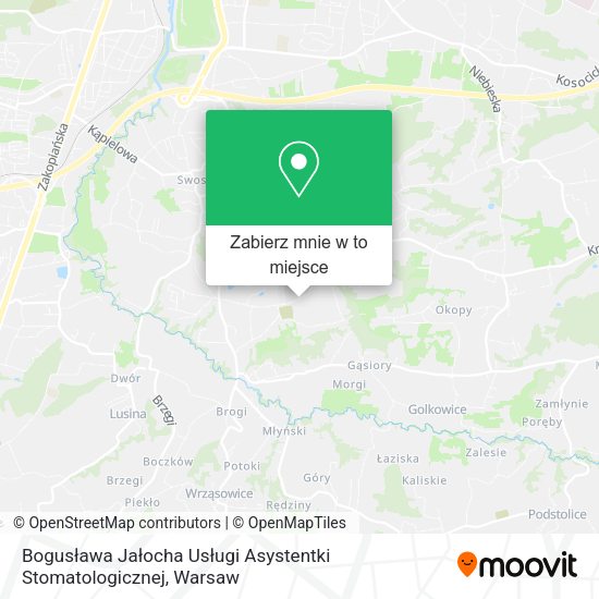 Mapa Bogusława Jałocha Usługi Asystentki Stomatologicznej