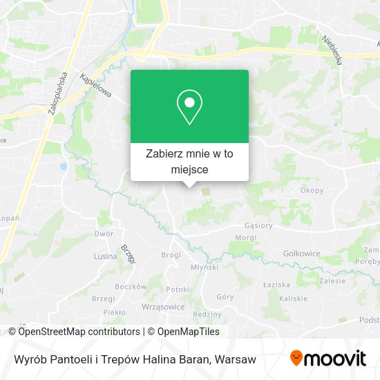 Mapa Wyrób Pantoeli i Trepów Halina Baran