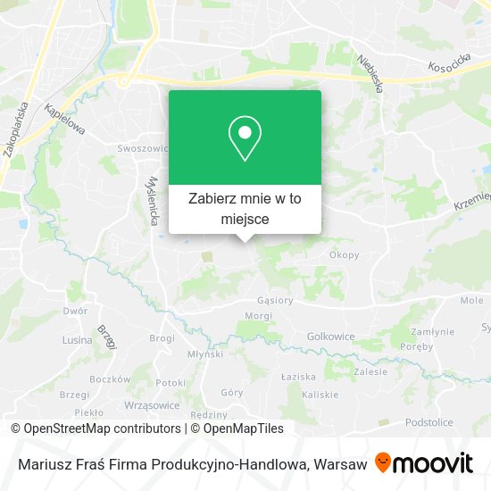 Mapa Mariusz Fraś Firma Produkcyjno-Handlowa