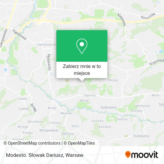 Mapa Modesto. Słowak Dariusz