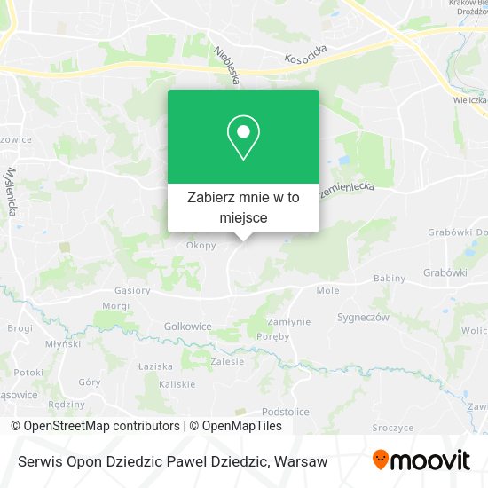 Mapa Serwis Opon Dziedzic Pawel Dziedzic