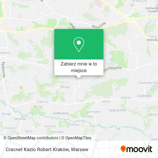 Mapa Cracnet Kazio Robert Kraków