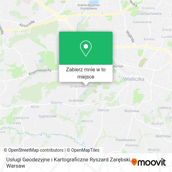 Mapa Usługi Geodezyjne i Kartograficzne Ryszard Zarębski