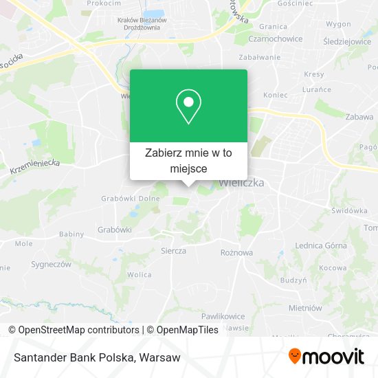 Mapa Santander Bank Polska