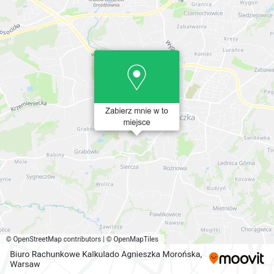 Mapa Biuro Rachunkowe Kalkulado Agnieszka Morońska